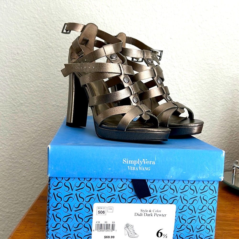 Silver Vera Wang Heels